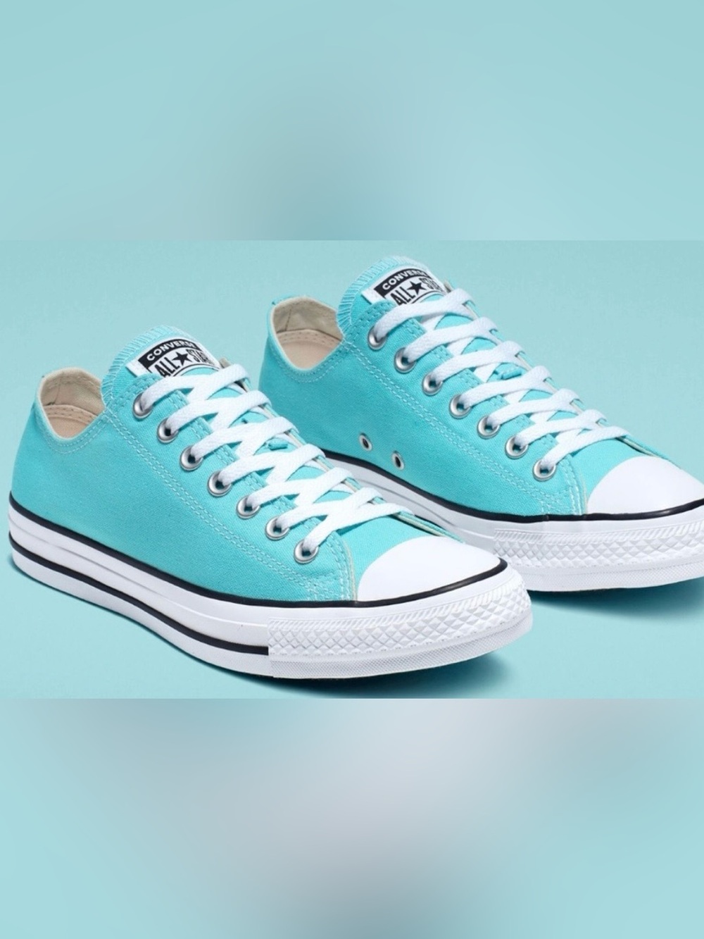 Turquoise Sneakers Converse All Star Low tops sneakers women’s 9
